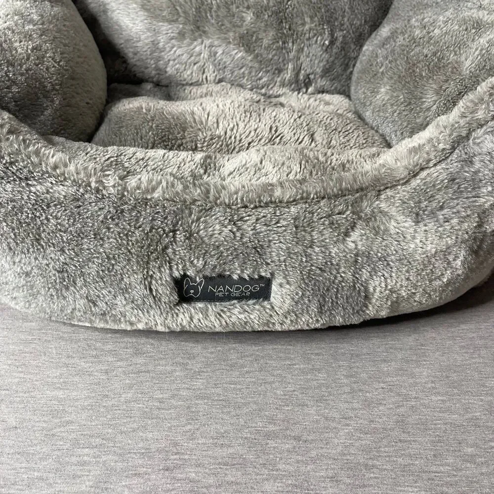 NanDog Super Cloud Reversible Pearl River Gray Dog & Cat Bed